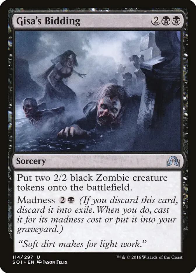 Card image of Gisa's Bidding
