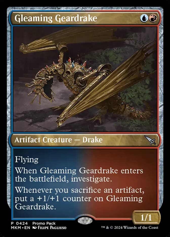 Card image of Gleaming Geardrake