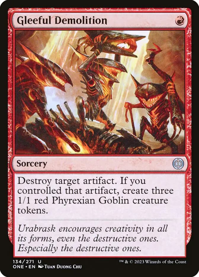 Card image of Gleeful Demolition