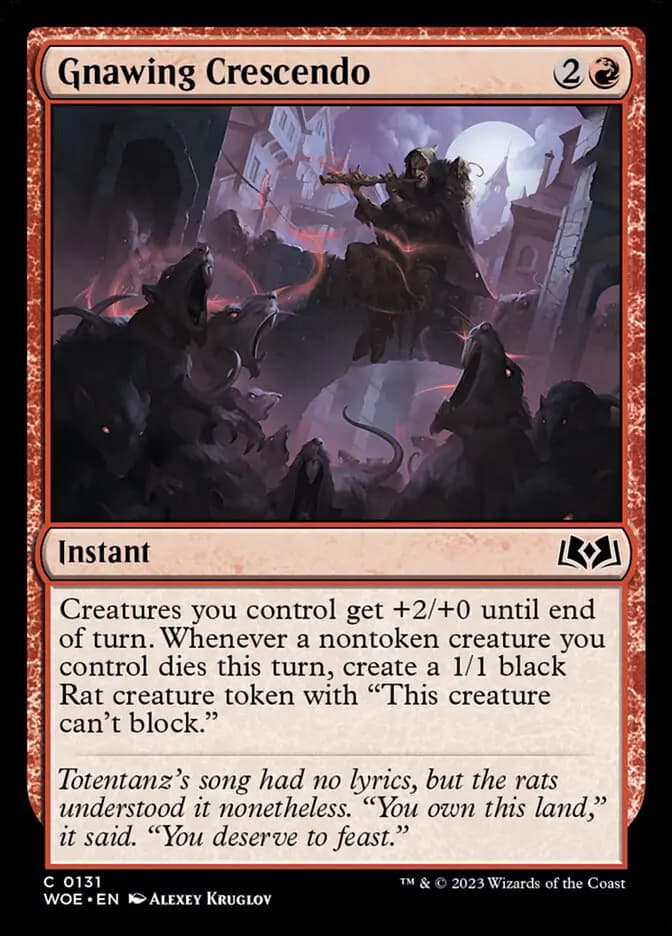 Card image of Gnawing Crescendo