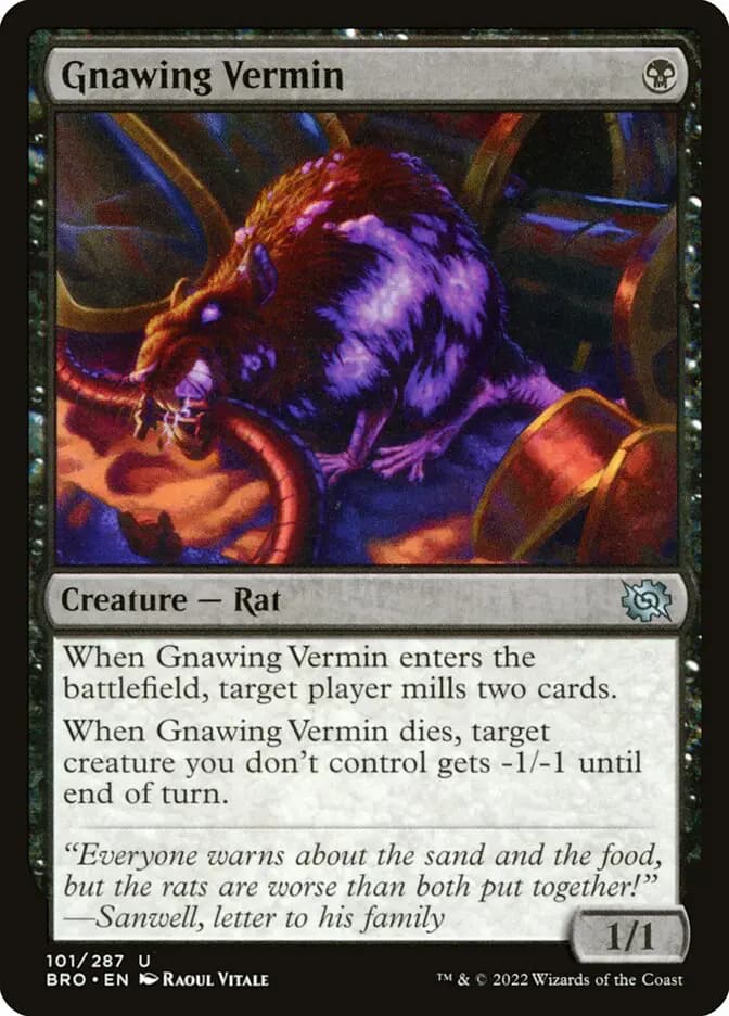 Card image of Gnawing Vermin