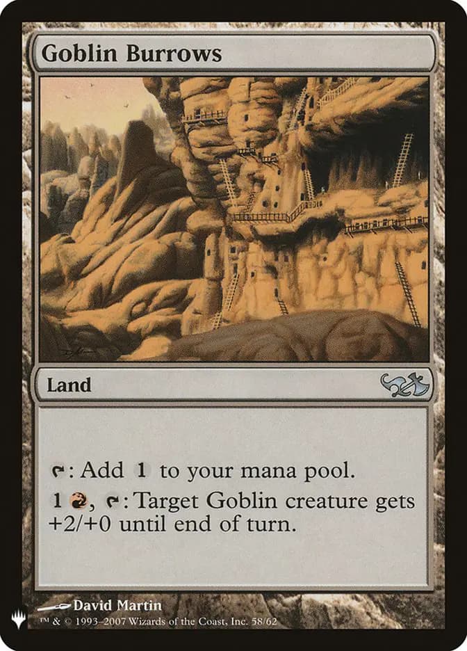 Card image of Goblin Burrows