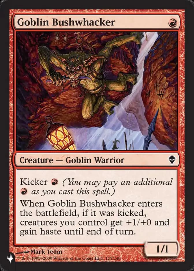 Card image of Goblin Bushwhacker