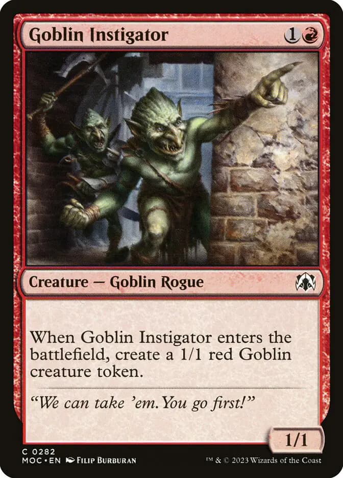 Card image of Goblin Instigator