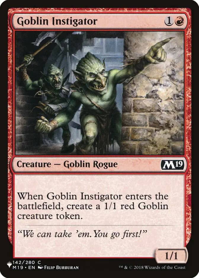 Card image of Goblin Instigator