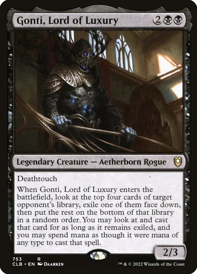 Card image of Gonti, Lord of Luxury