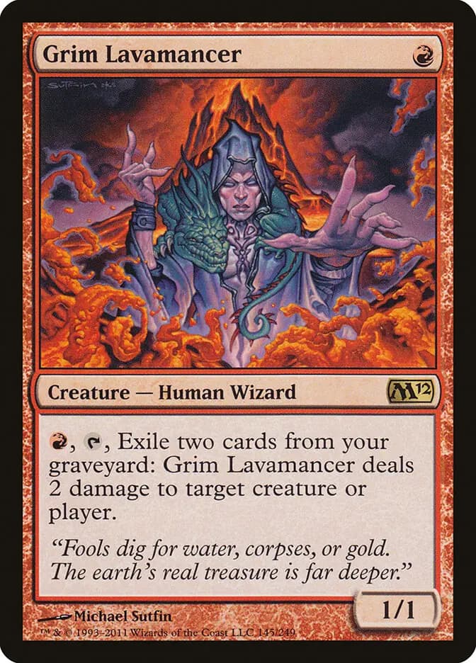 Card image of Grim Lavamancer