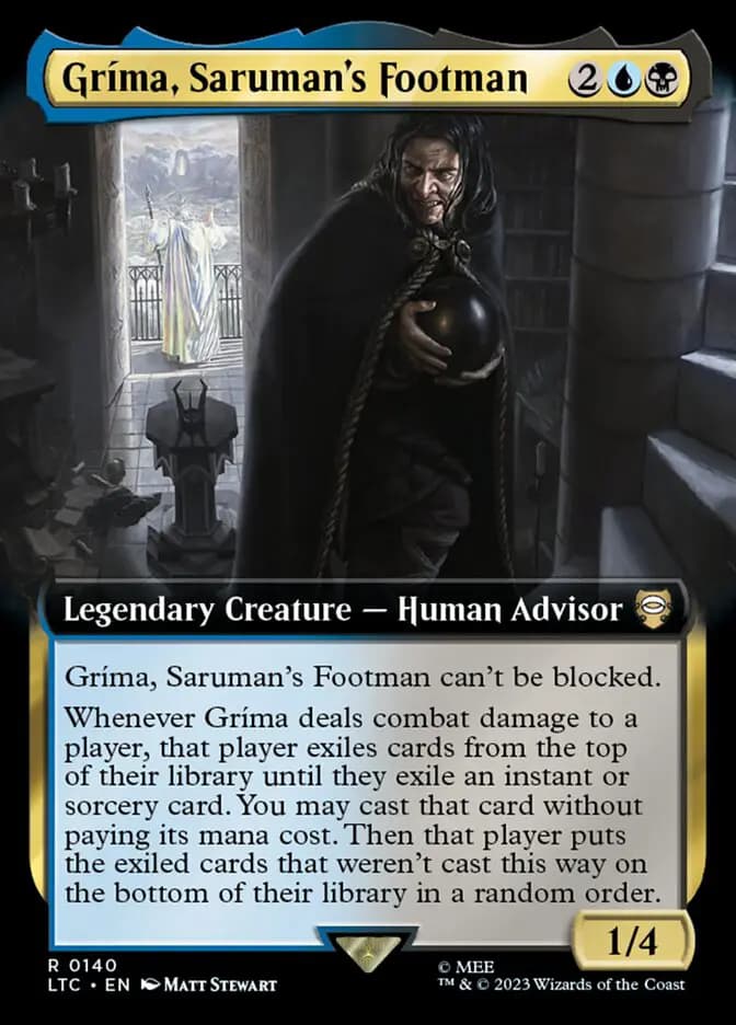 Card image of Gríma, Saruman's Footman