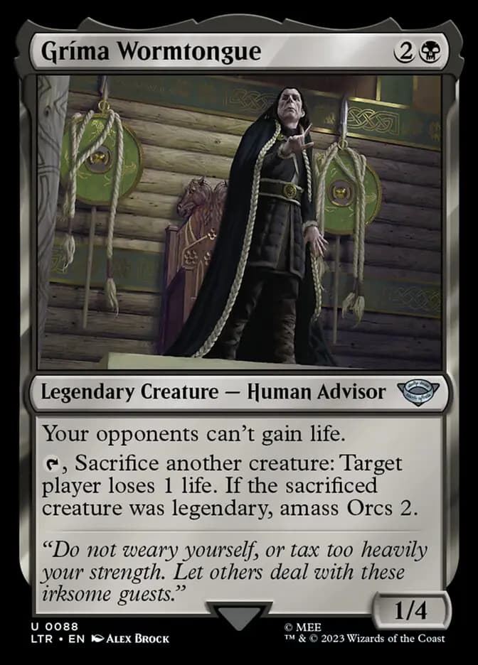 Card image of Gríma Wormtongue