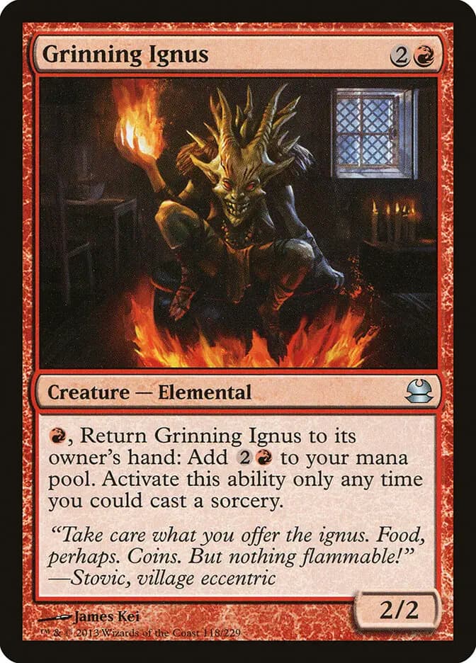 Card image of Grinning Ignus