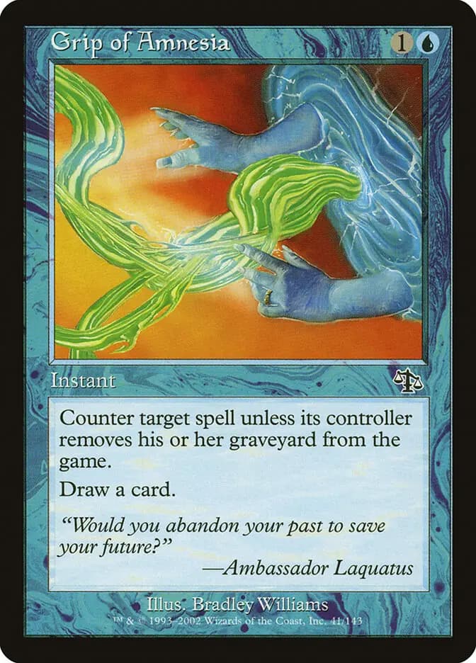 Card image of Grip of Amnesia