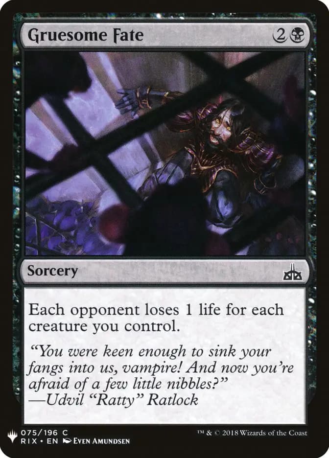 Card image of Gruesome Fate
