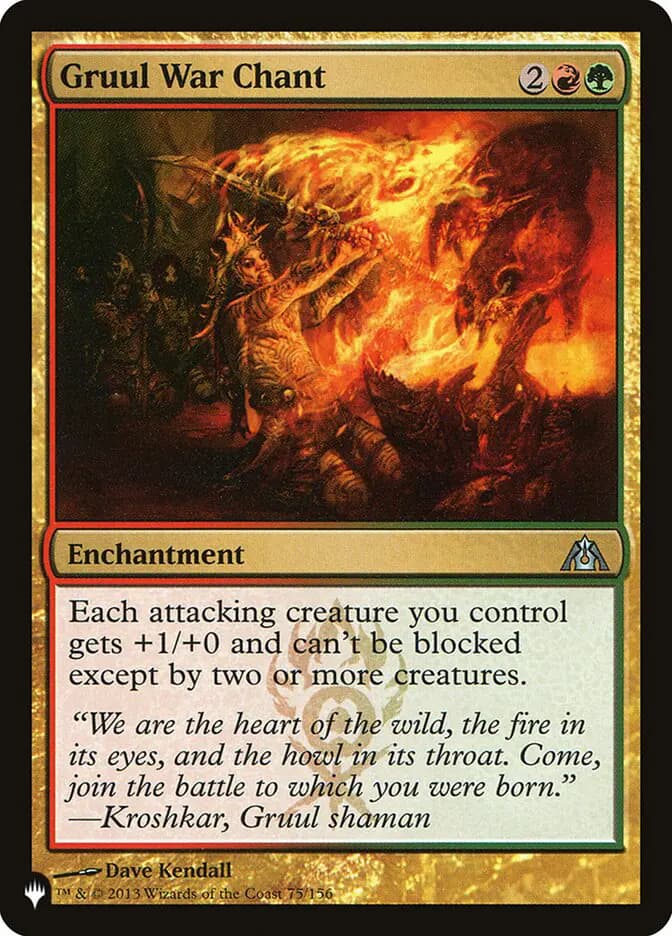 Card image of Gruul War Chant