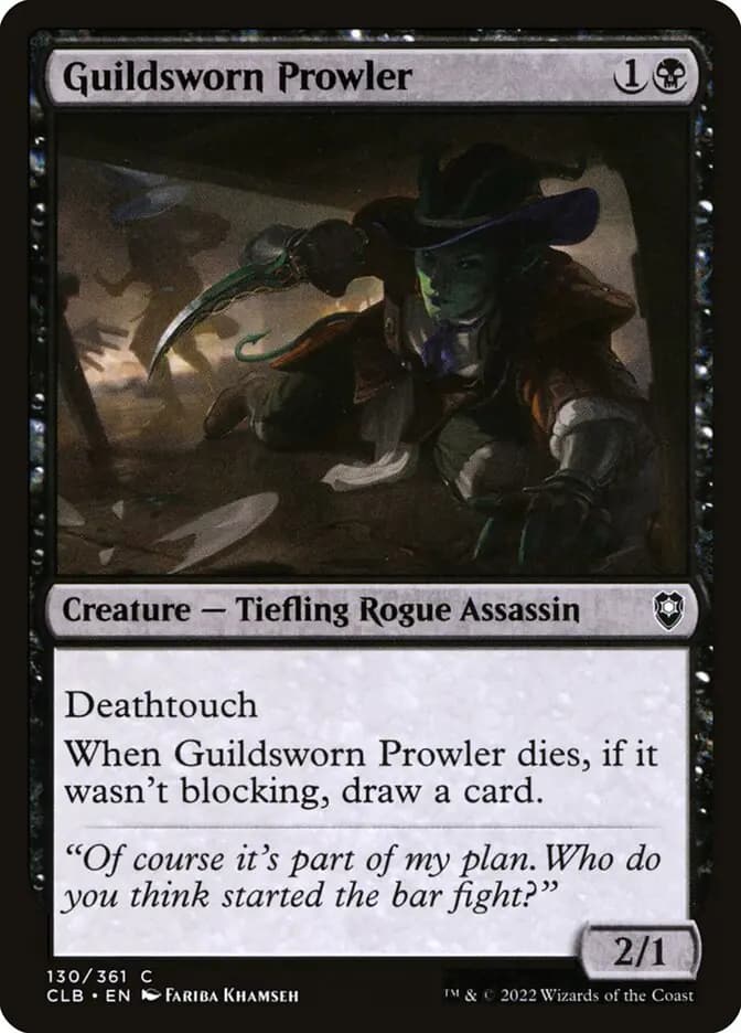 Card image of Guildsworn Prowler