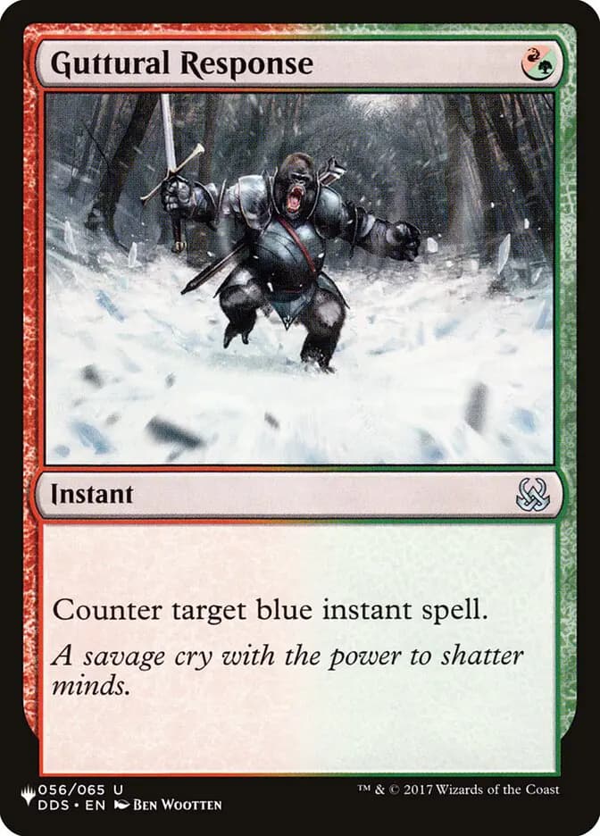 Card image of Guttural Response