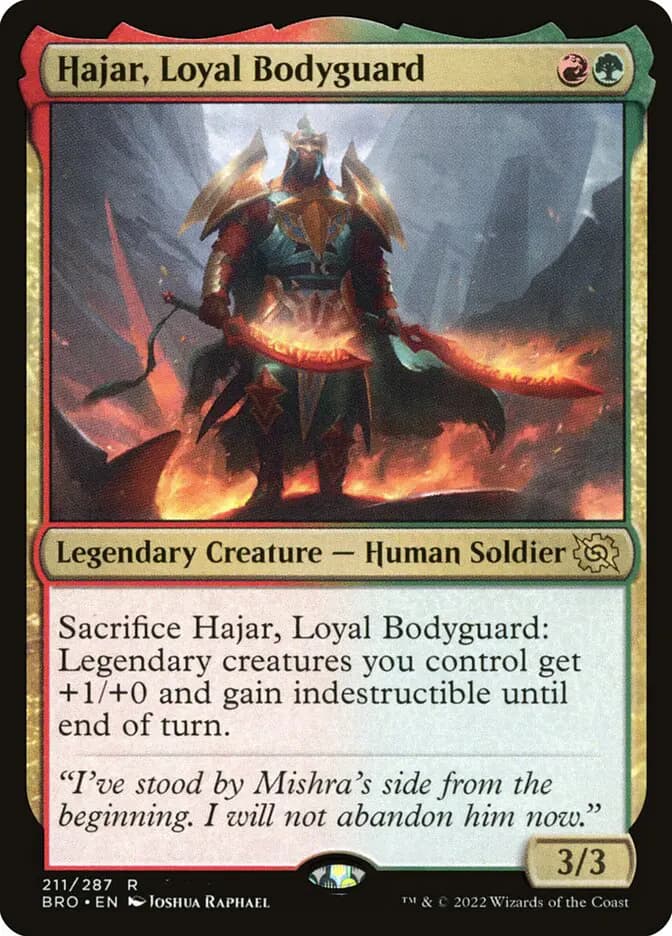 Card image of Hajar, Loyal Bodyguard