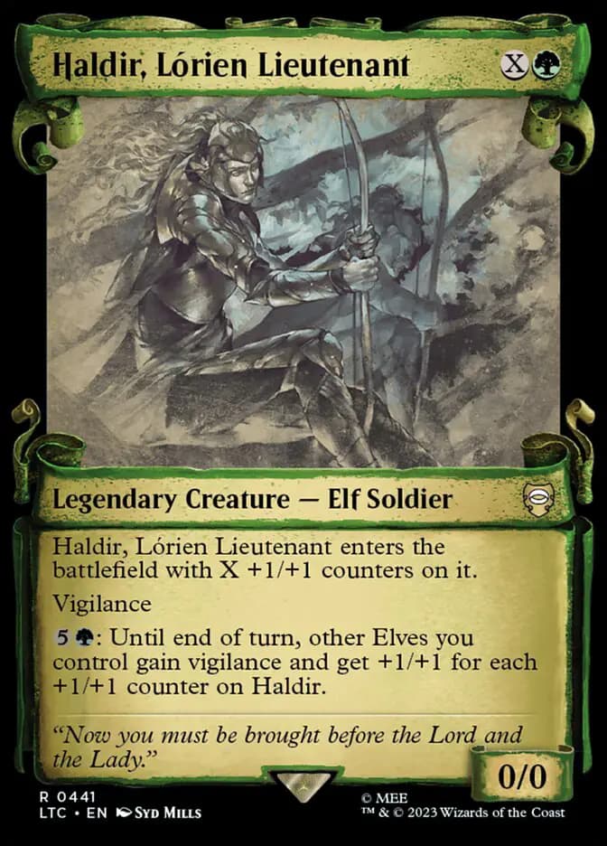 Card image of Haldir, Lórien Lieutenant