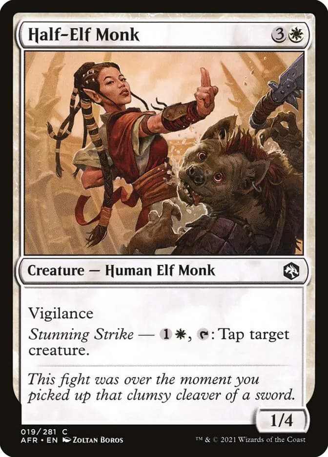 Card image of Half-Elf Monk
