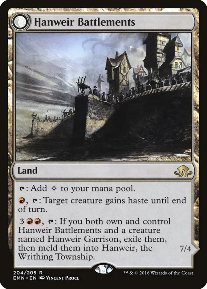 Card image of Hanweir Battlements