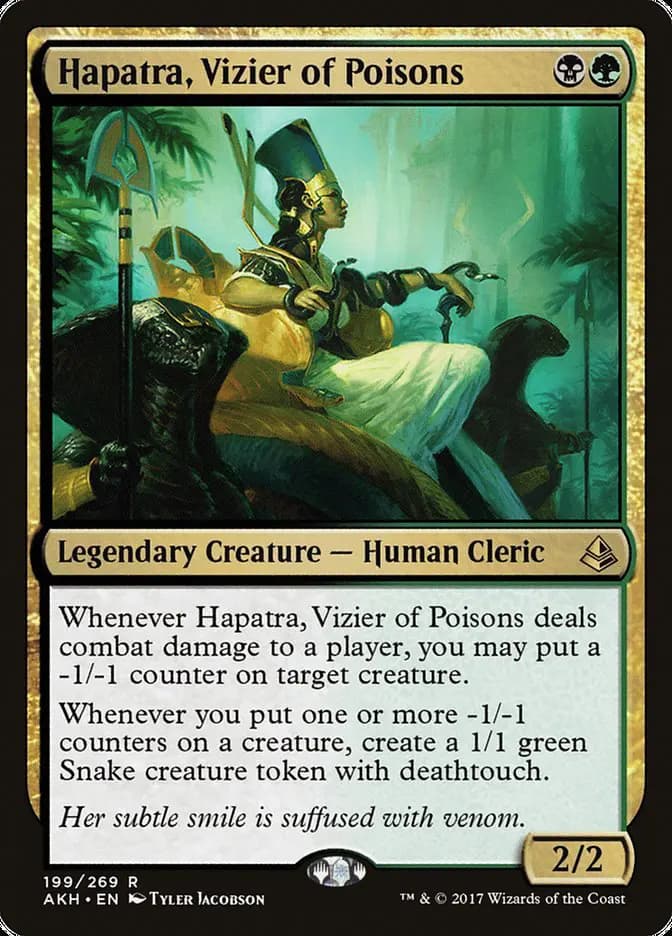 Card image of Hapatra, Vizier of Poisons
