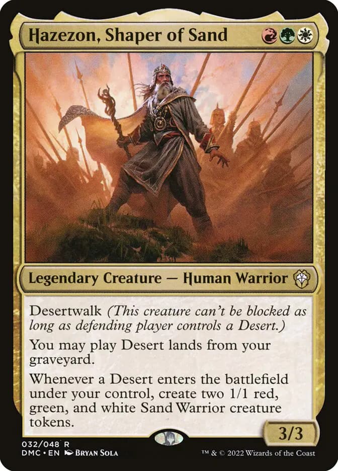 Card image of Hazezon, Shaper of Sand