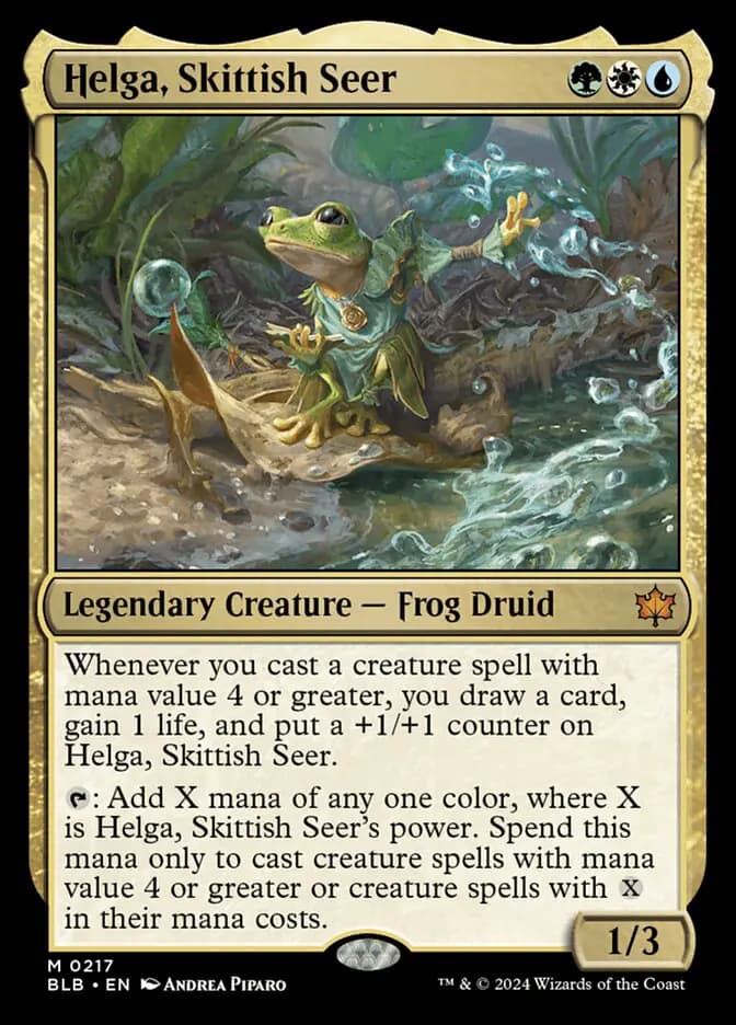 Card image of Helga, Skittish Seer