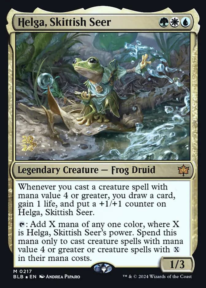 Card image of Helga, Skittish Seer