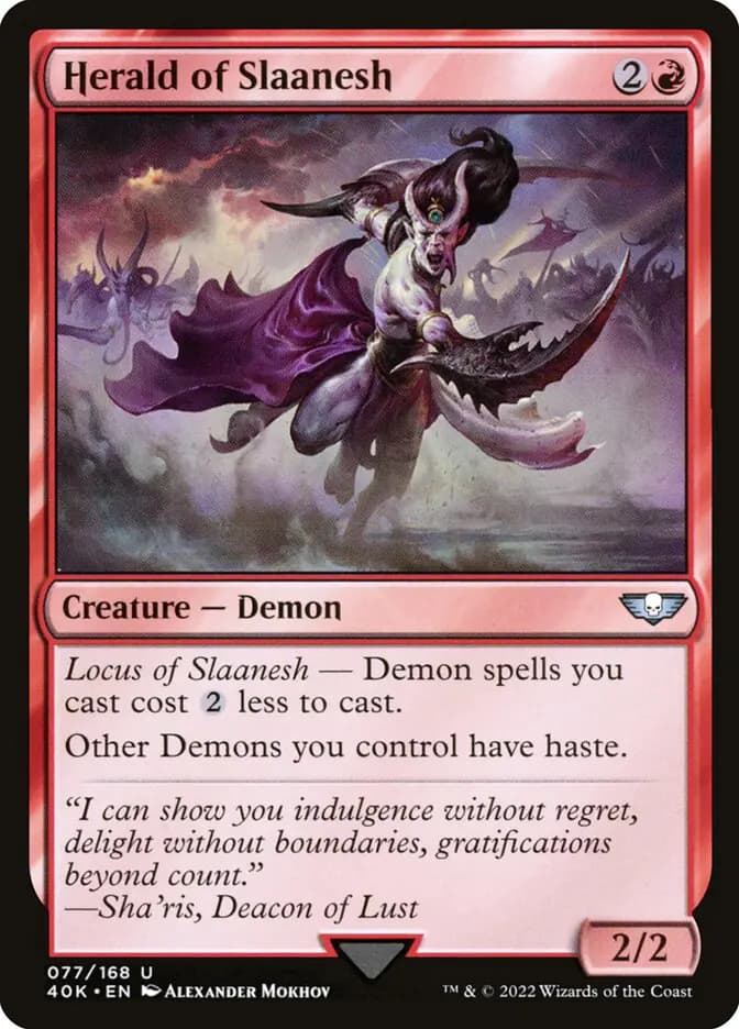 Card image of Herald of Slaanesh