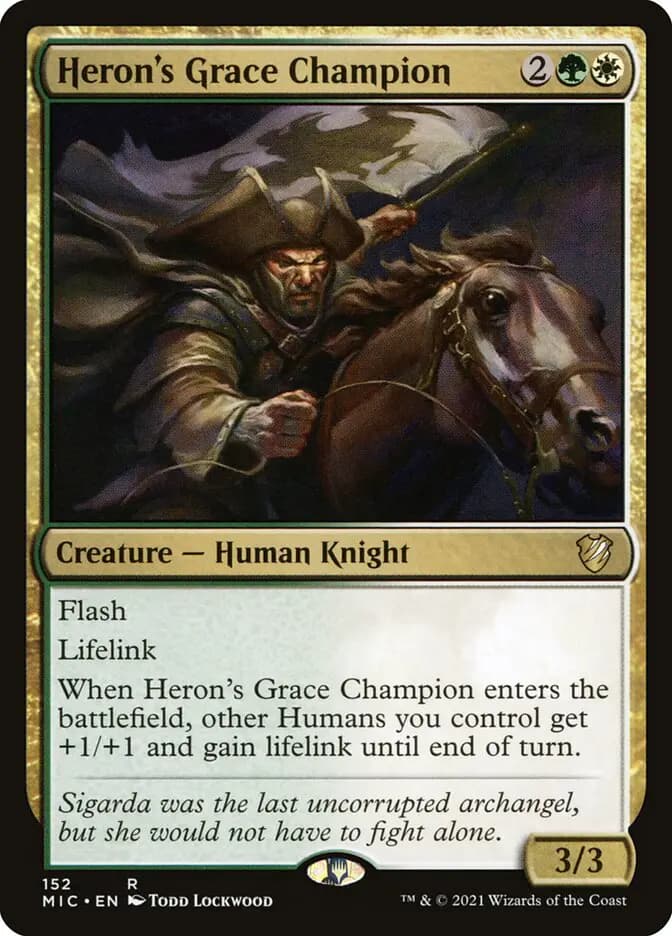 Card image of Heron's Grace Champion