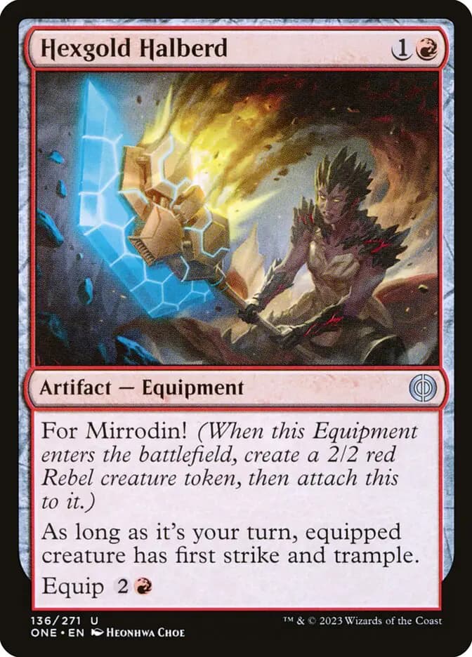 Card image of Hexgold Halberd