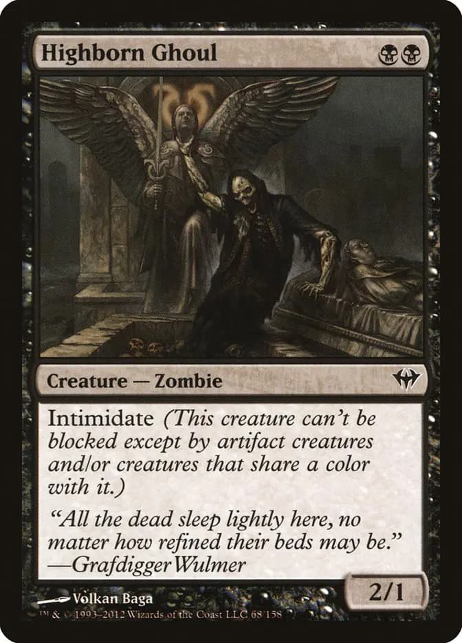 Card image of Highborn Ghoul