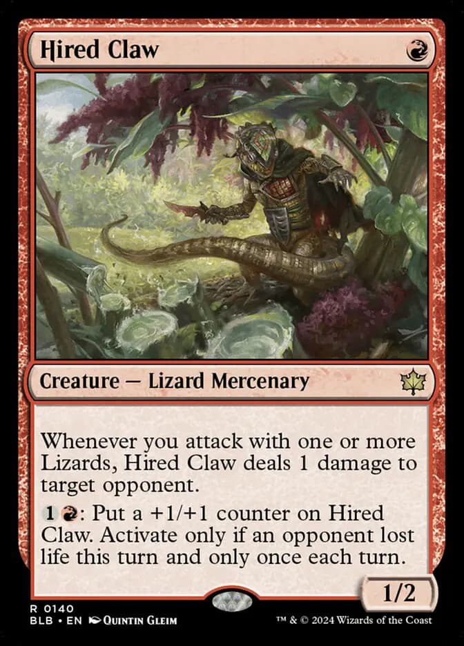 Card image of Hired Claw