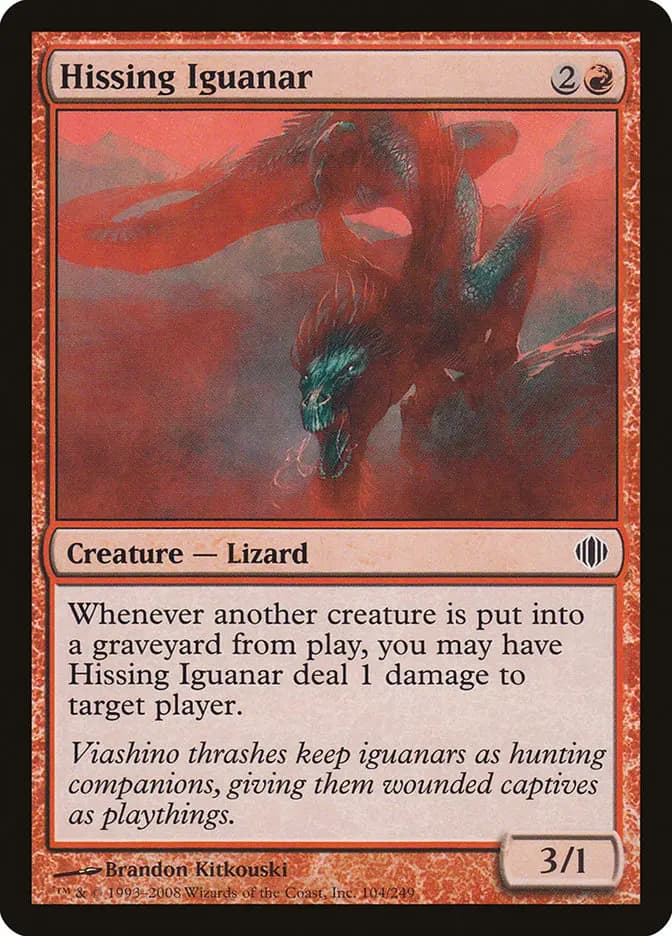 Card image of Hissing Iguanar