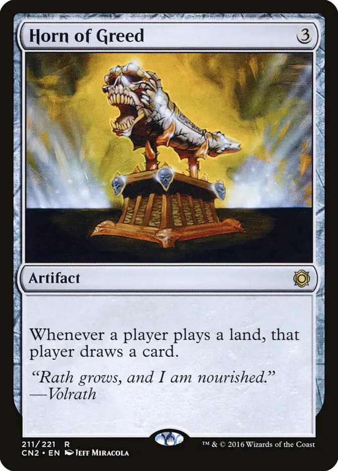 Card image of Horn of Greed