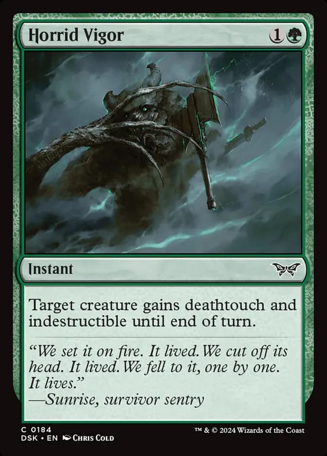 Card image of Horrid Vigor