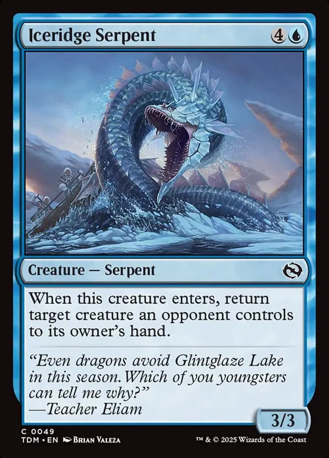 Card image of Iceridge Serpent