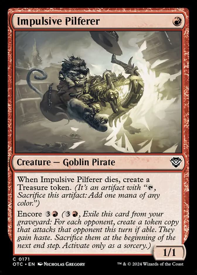 Card image of Impulsive Pilferer