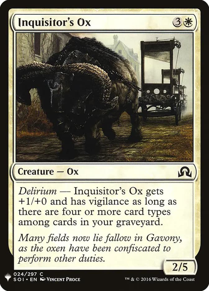 Card image of Inquisitor's Ox