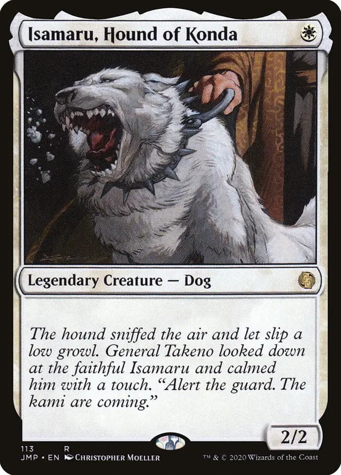 Card image of Isamaru, Hound of Konda