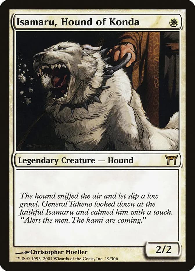 Card image of Isamaru, Hound of Konda