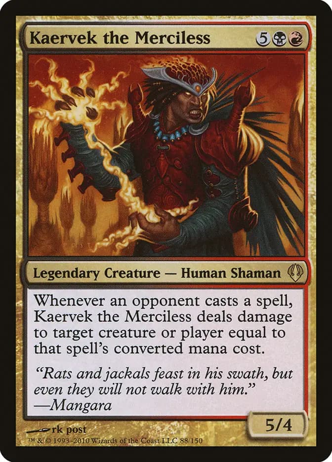 Card image of Kaervek the Merciless