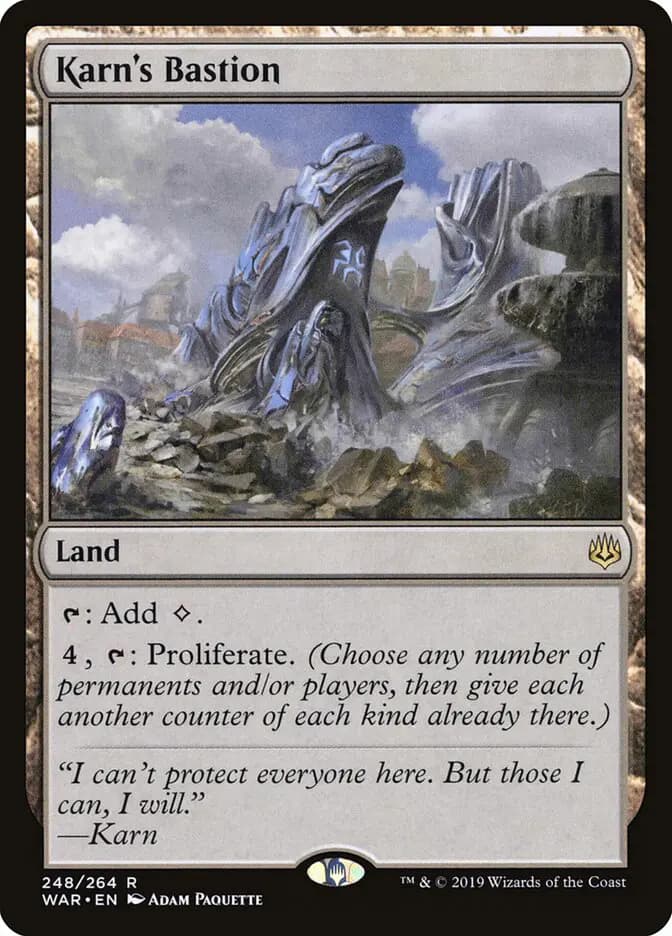 Card image of Karn's Bastion