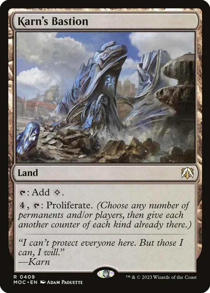 Card image of Karn's Bastion