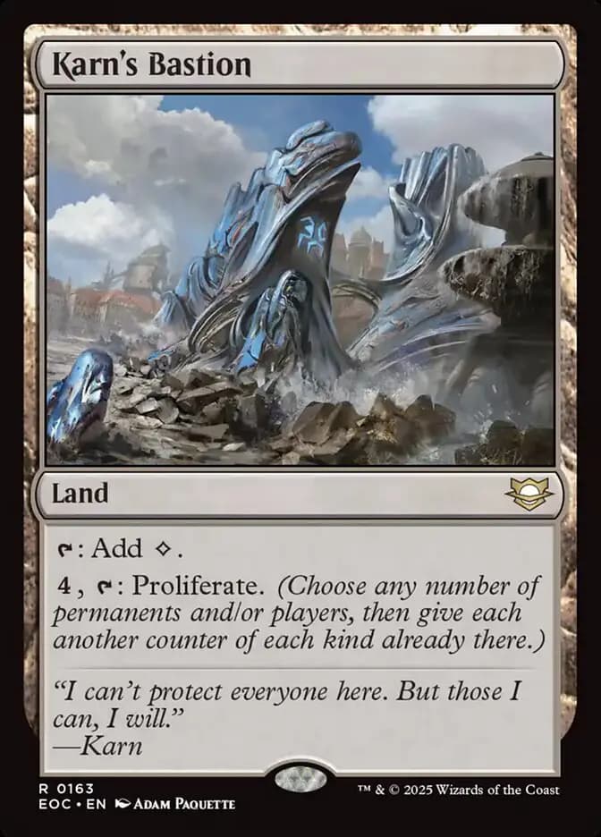 Card image of Karn's Bastion