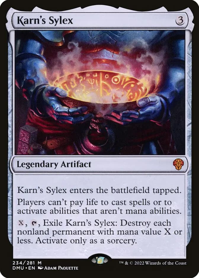 Card image of Karn's Sylex