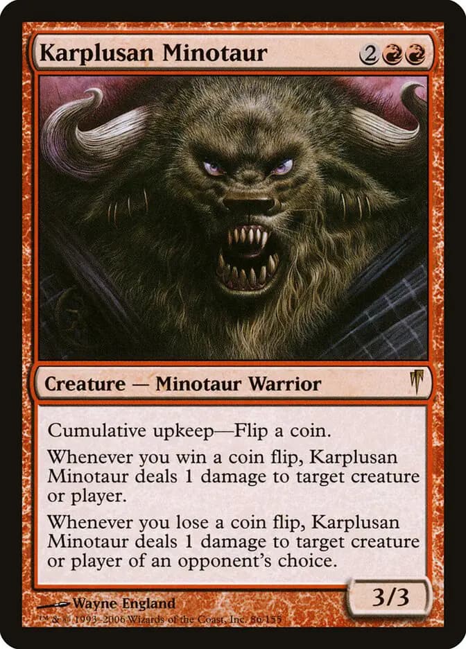 Card image of Karplusan Minotaur