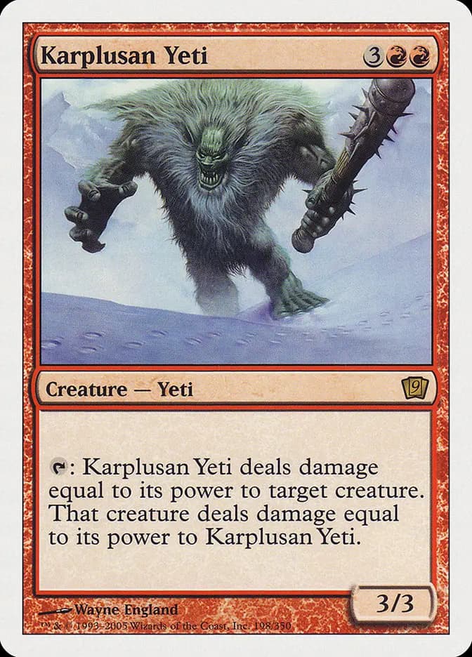 Card image of Karplusan Yeti