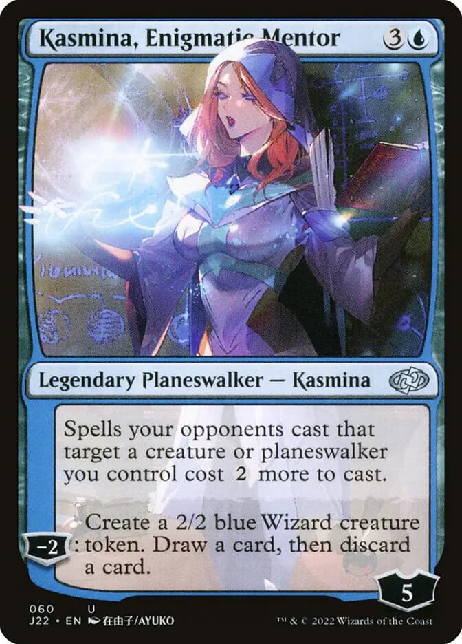Card image of Kasmina, Enigmatic Mentor