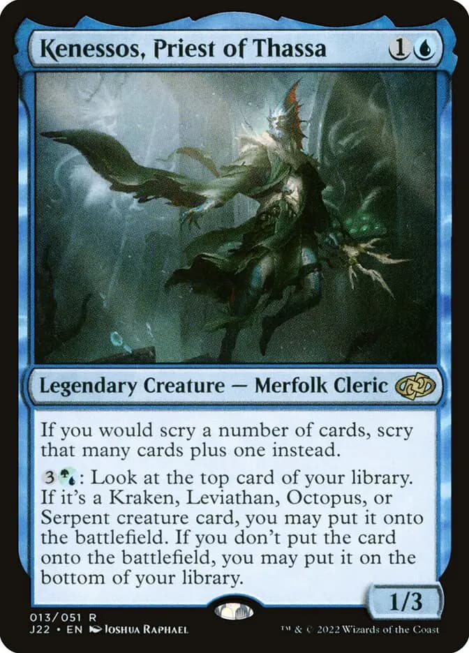 Card image of Kenessos, Priest of Thassa