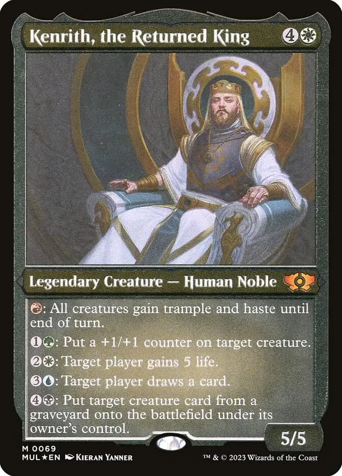 Card image of Kenrith, the Returned King